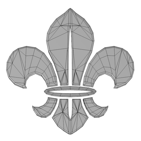 scout symbol 3d 3ds - scout symbol by bescec